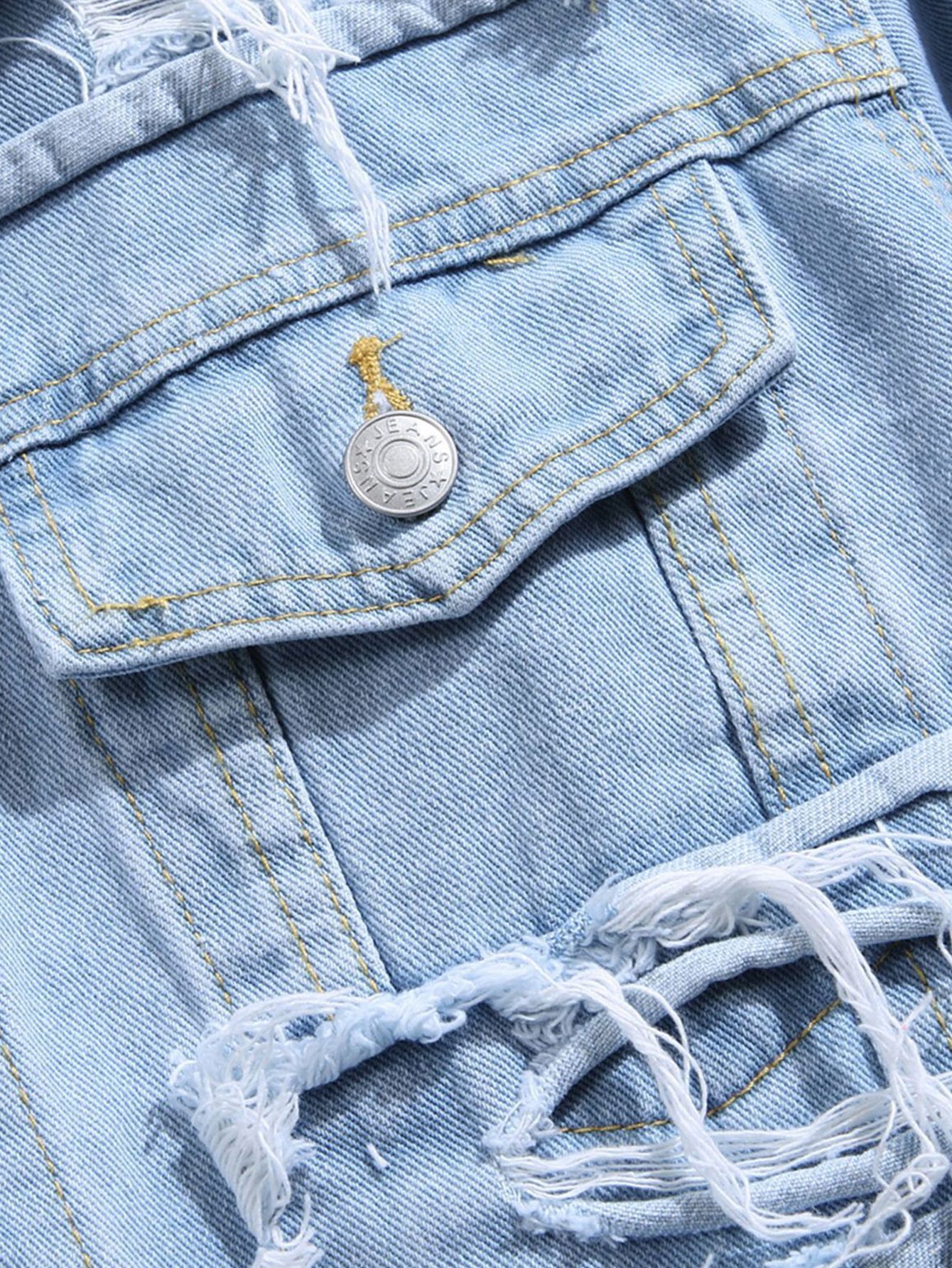 Distressed Denim Jacket