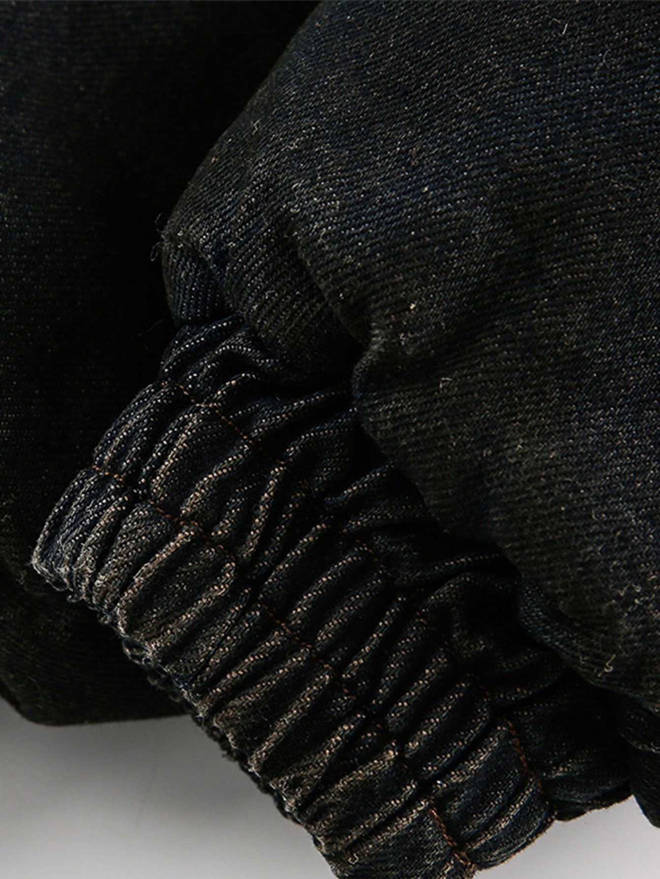 Boxy Faux Fur Collar Washed Denim Hooded Jacket