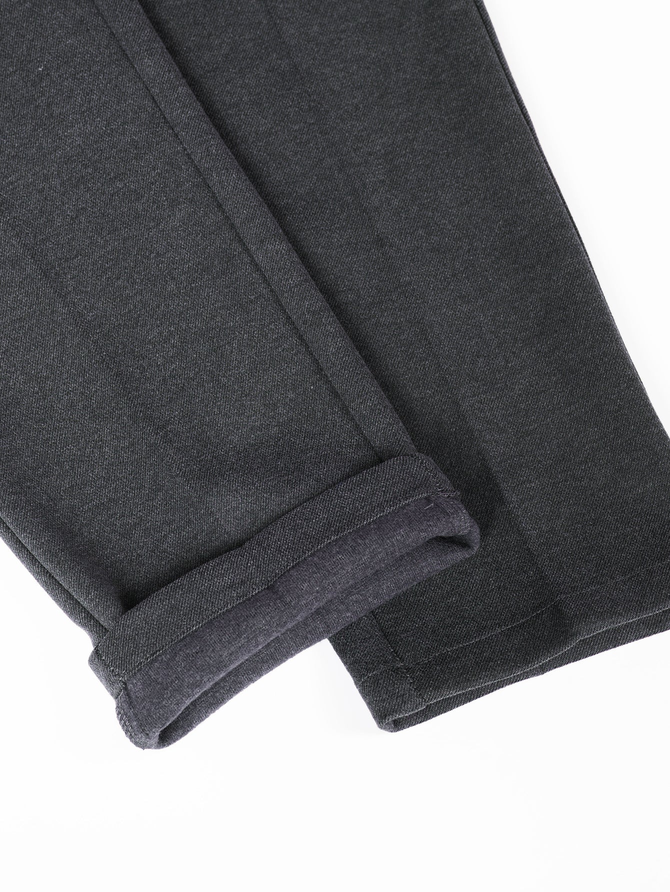 Woolen Straight Leg Trousers