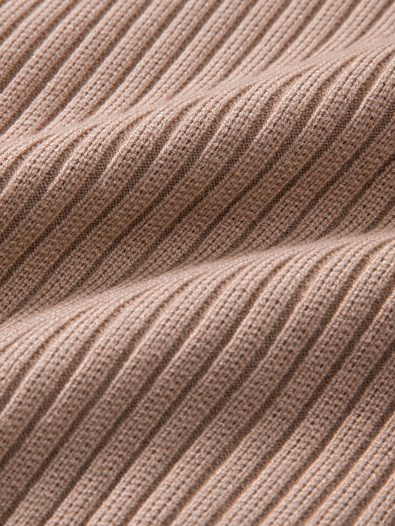 Ribbed Henley Neck Sweater