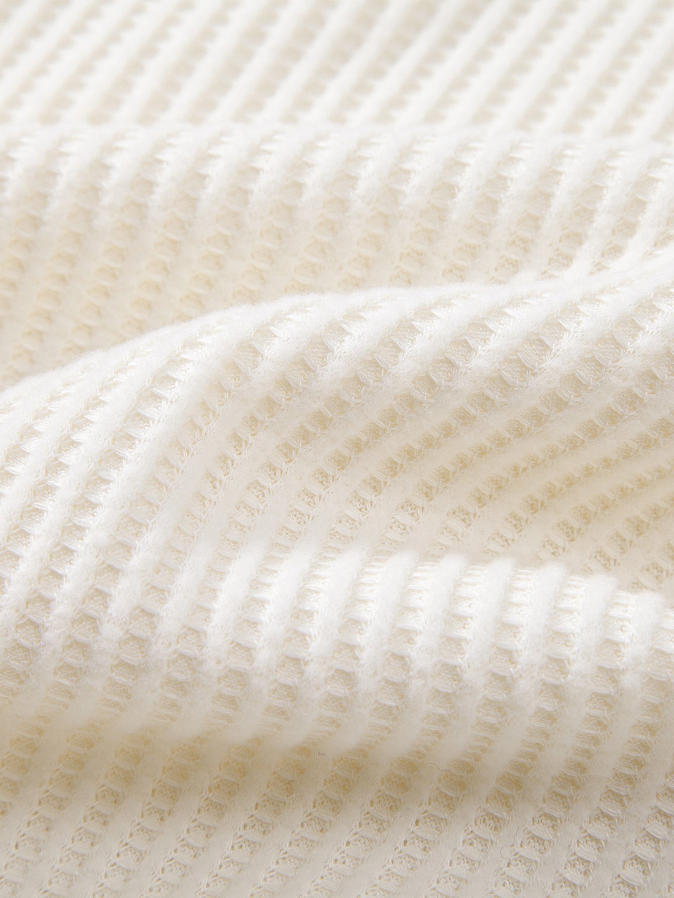 3 Pieces Long Sleeved Knitted Waffle Polo Shirt