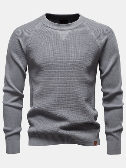 Raglan Sleeve Textured Sweater