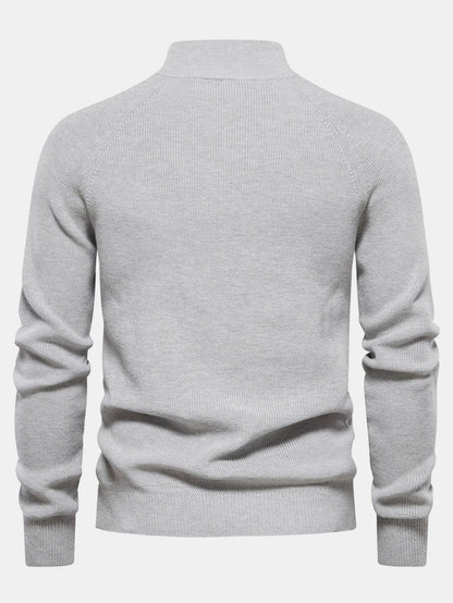 Raglan Sleeve Quarter-Zip Sweater