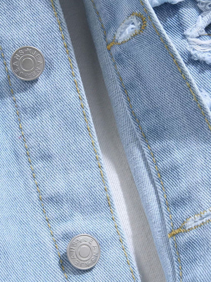 Distressed Denim Jacket