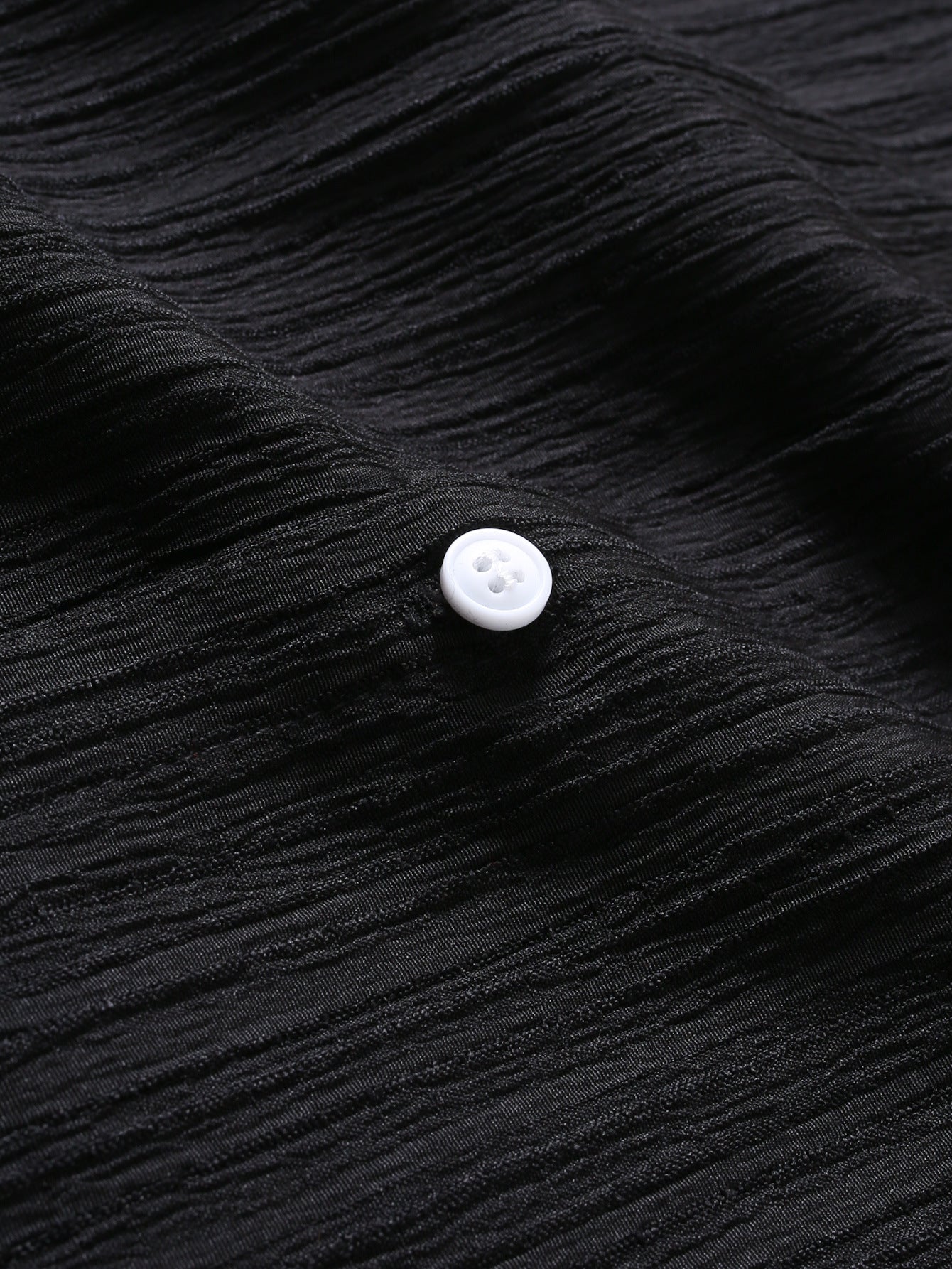 Crinkled Texture Print Button Up Shirt