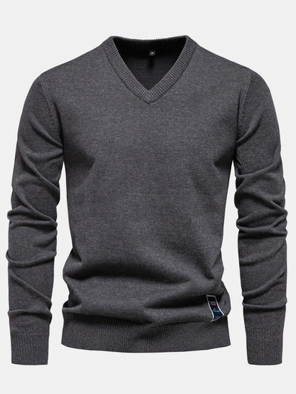 Long Sleeve V-Neck Sweater