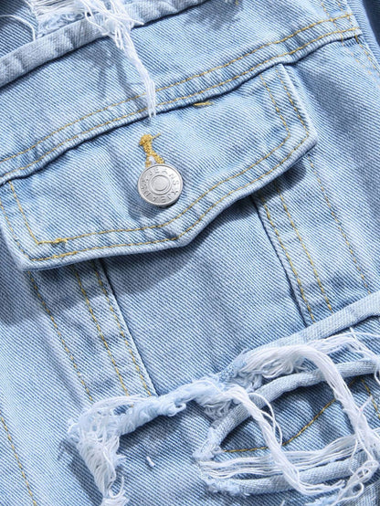 Distressed Denim Jacket