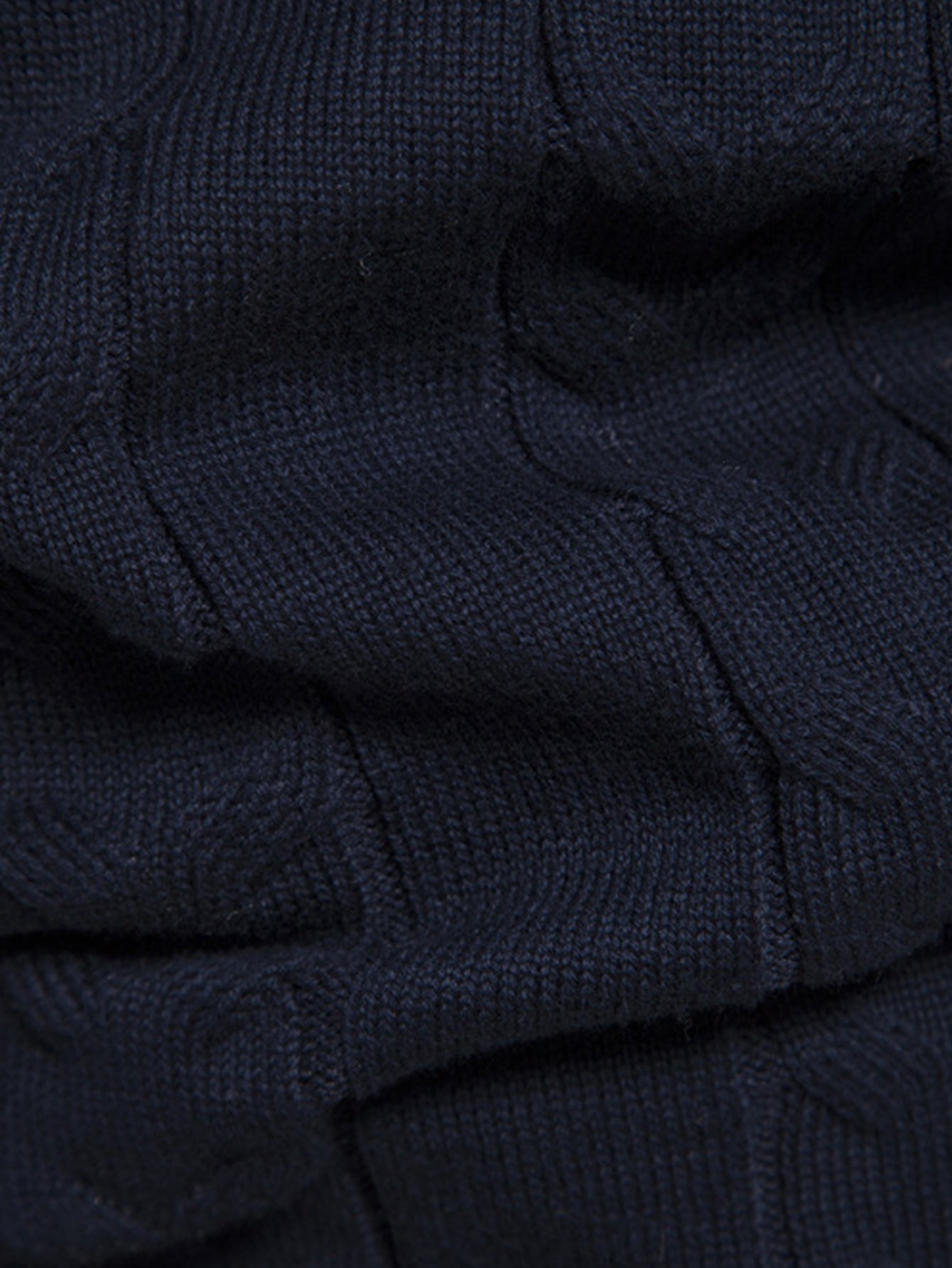 Contrast Geometric Jacquard Quarter-Zip Sweater