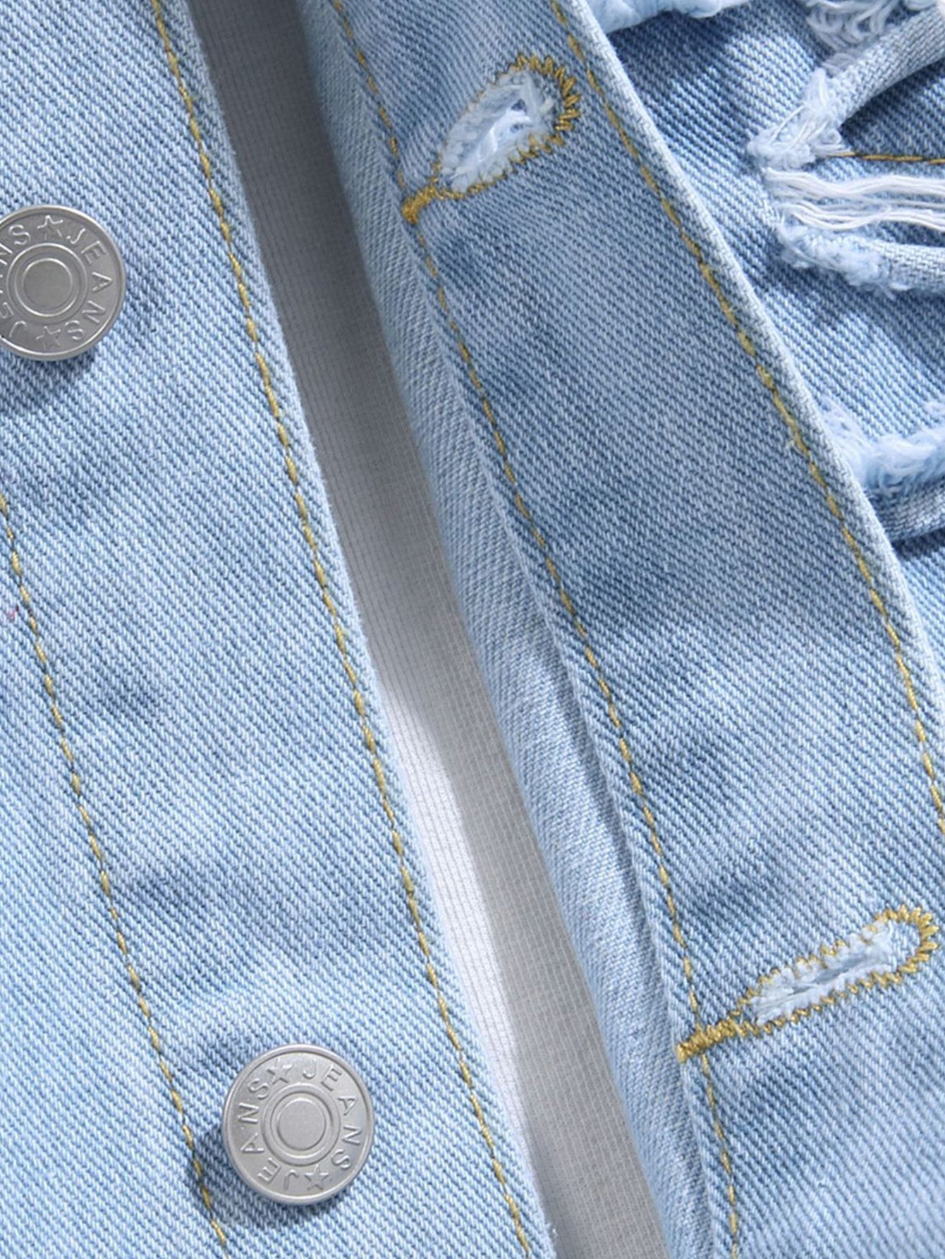 Distressed Denim Jacket