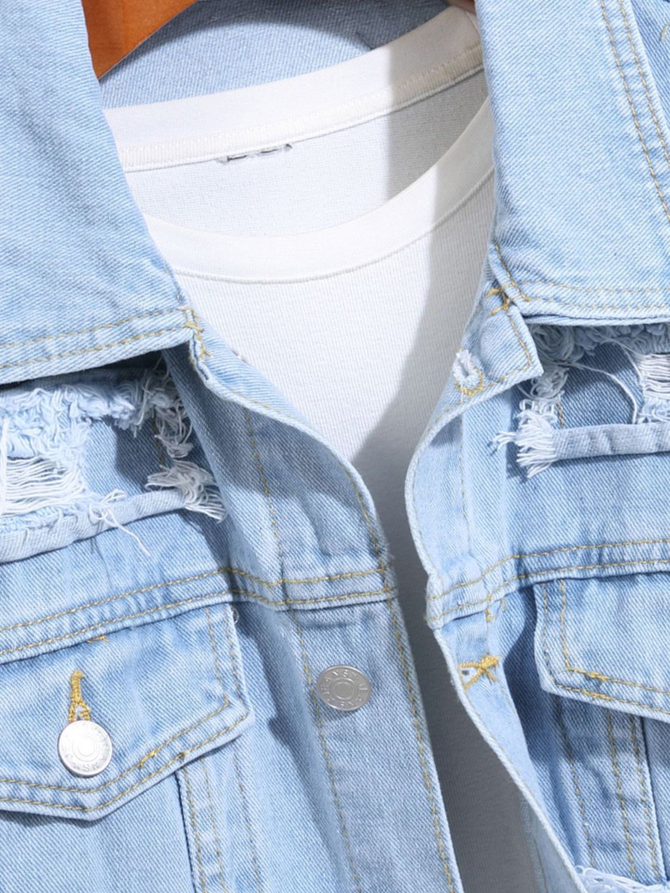 Distressed Denim Jacket