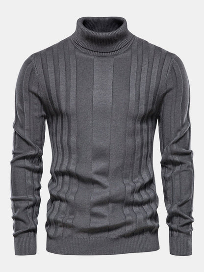 Ribbed Turtle Neck Sweater