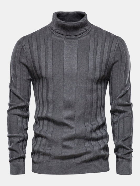 Ribbed Turtle Neck Sweater