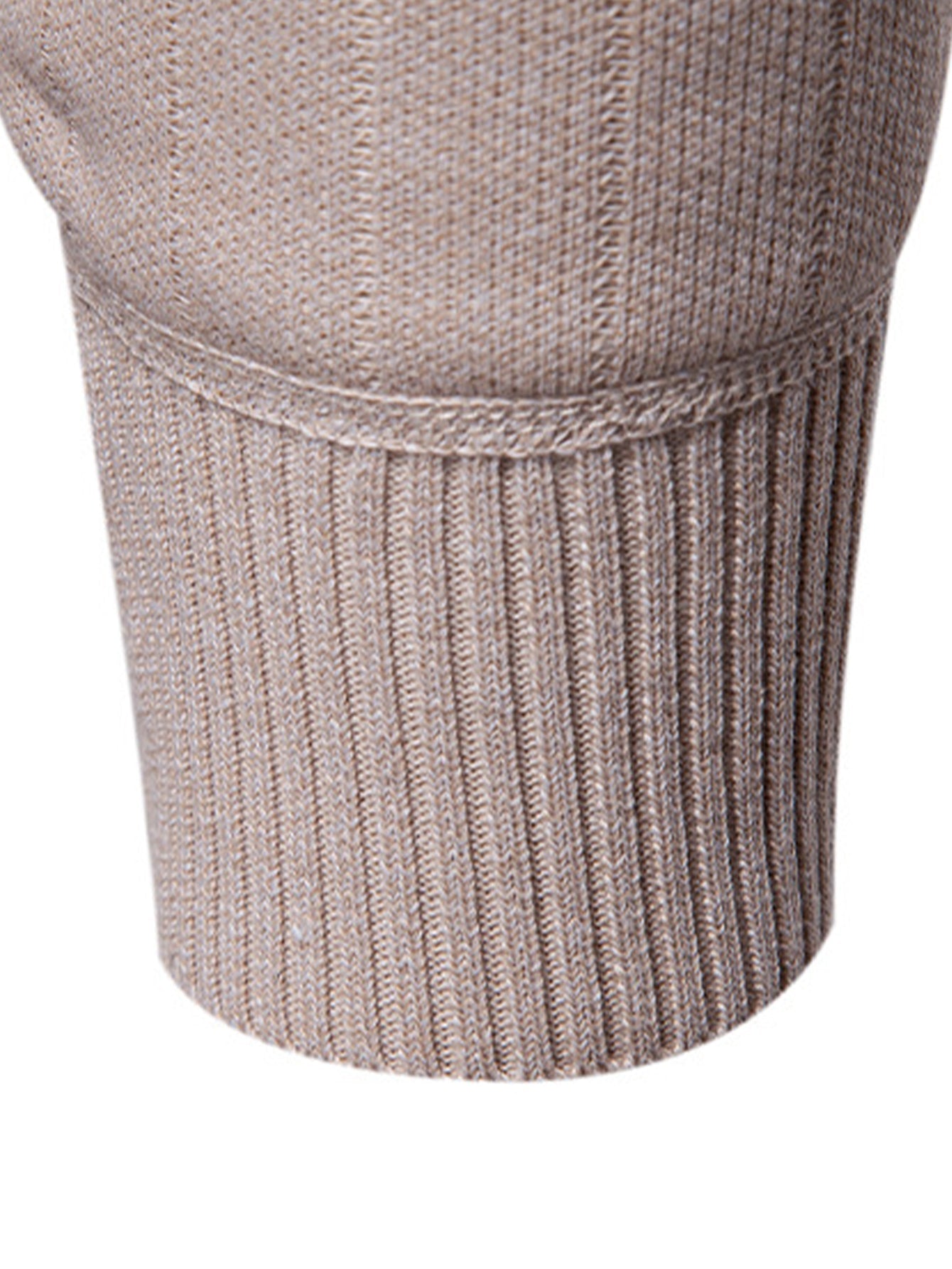 Stripe Quarter Zip Sweater