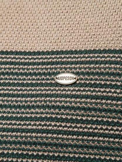 Contrast Striped Sweater