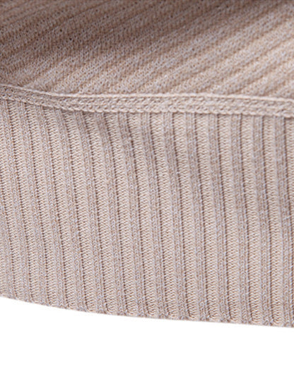 Stripe Quarter Zip Sweater