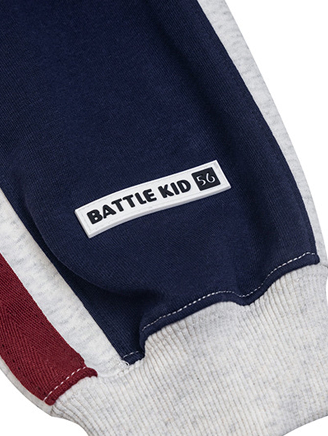 Contrast Slogan Print Hoodie