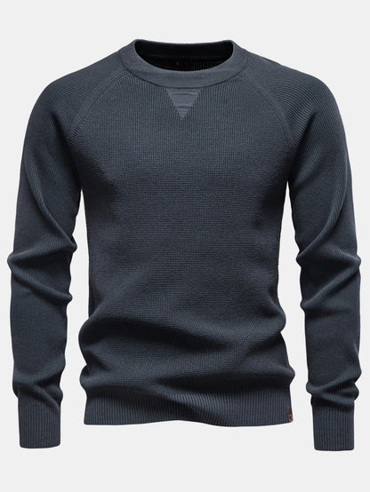 Raglan Sleeve Textured Sweater