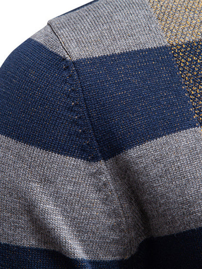 Plaid Crewneck Sweater