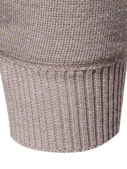 Geometric Jacquard Crewneck Sweater