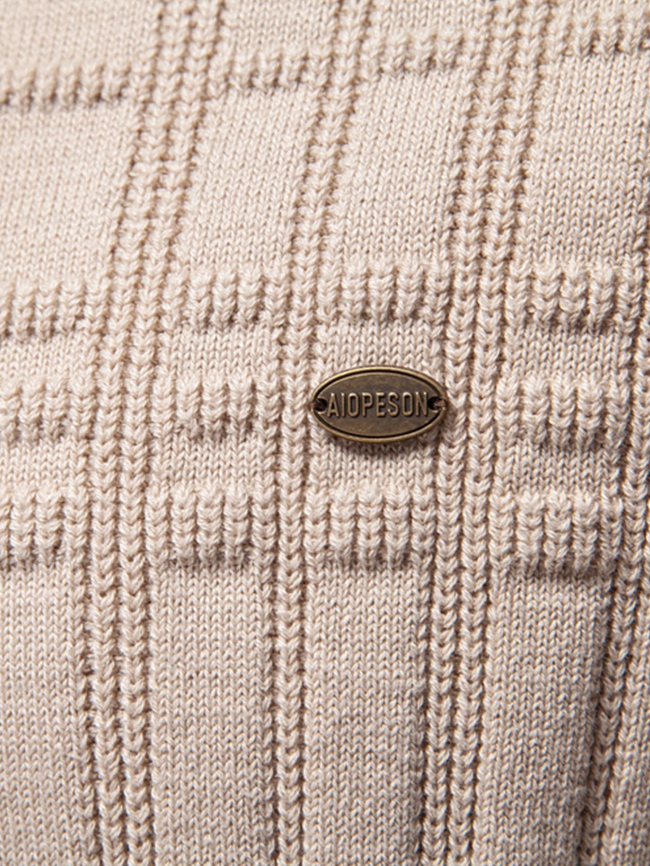 Striped Jacquard Crewneck Sweater