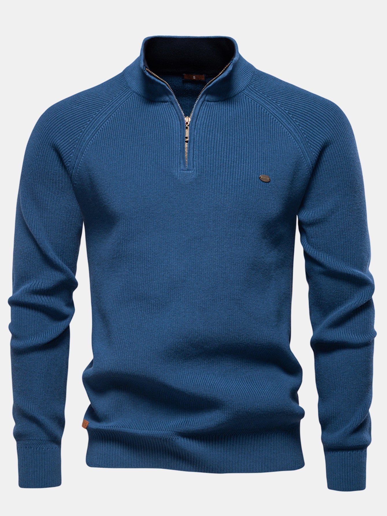 Raglan Sleeve Quarter-Zip Sweater