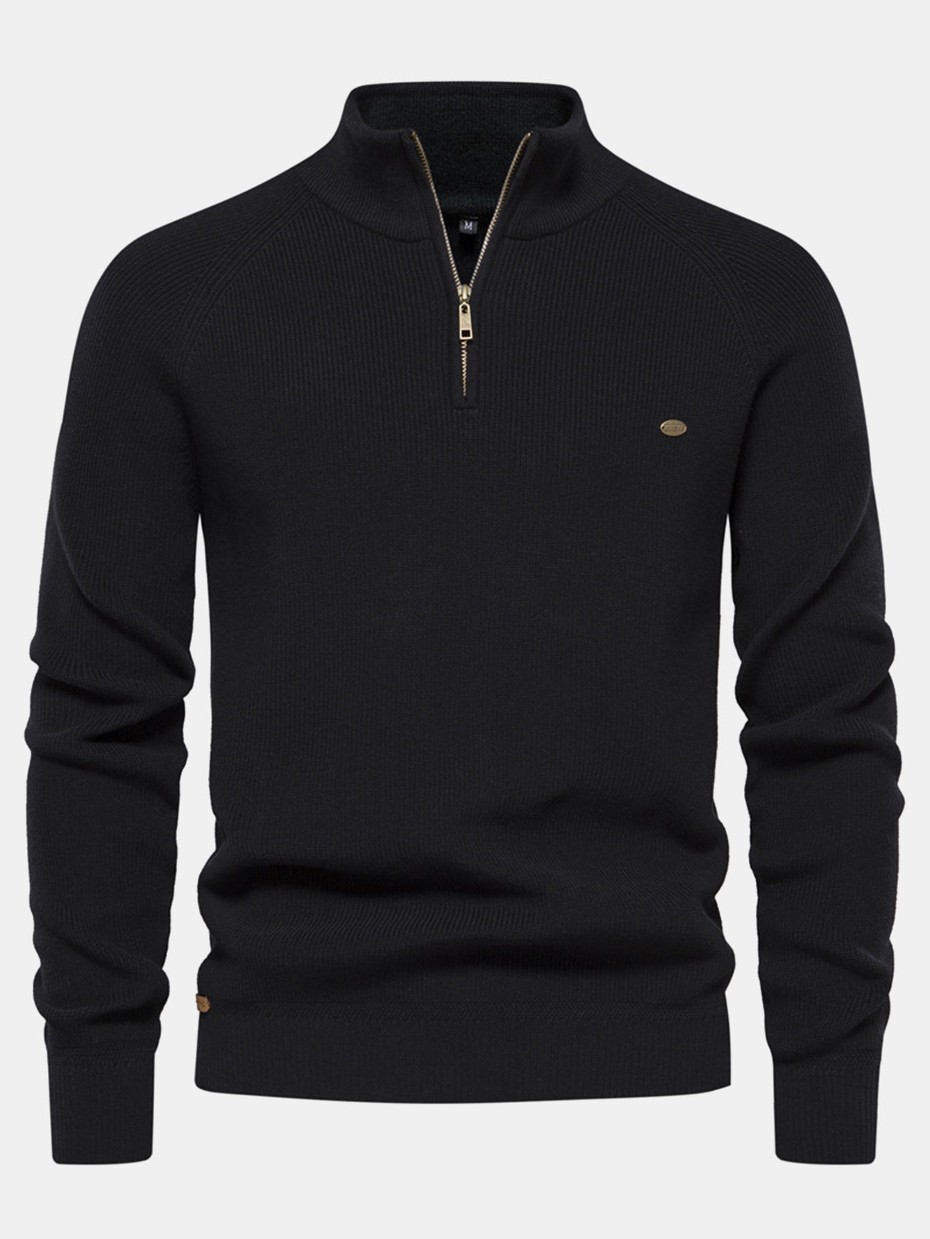 Raglan Sleeve Quarter-Zip Sweater