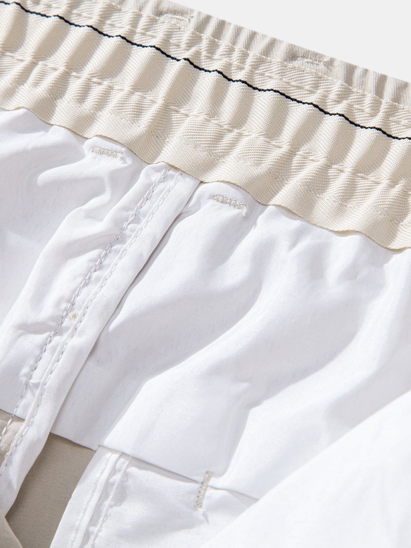 Elastic Waist Straight Leg Trousers