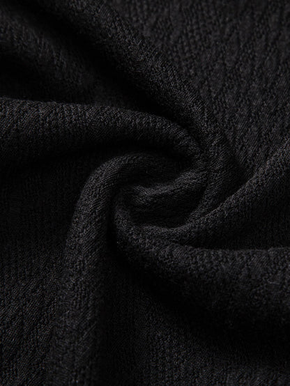 Muscle Fit Jacquard Textured Shirt