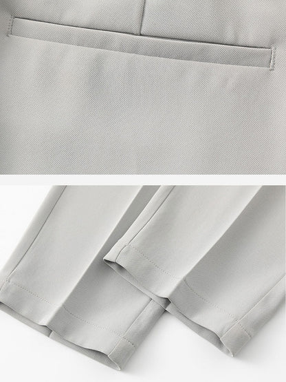 Slim Fit Cropped Tapered Pants