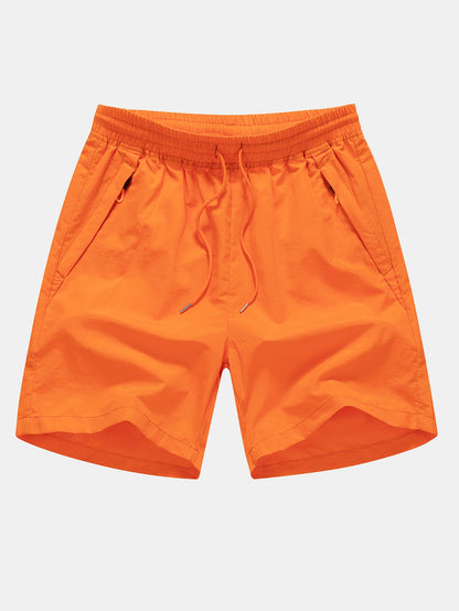 Leaf Print Button Up Shirt & Swim Shorts