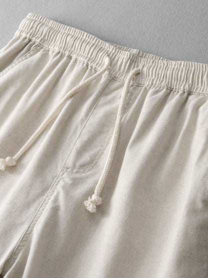 Straight Leg Linen Pants