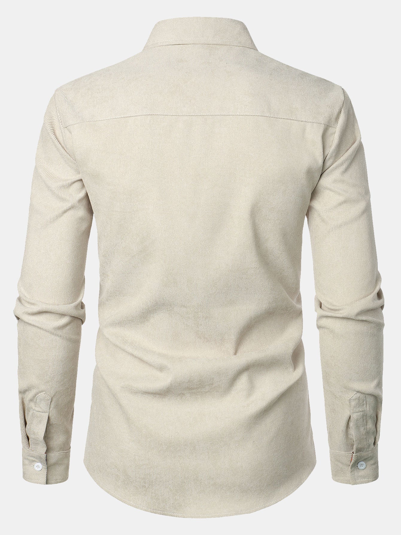 Corduroy Plaid Panel Button Up Shirt