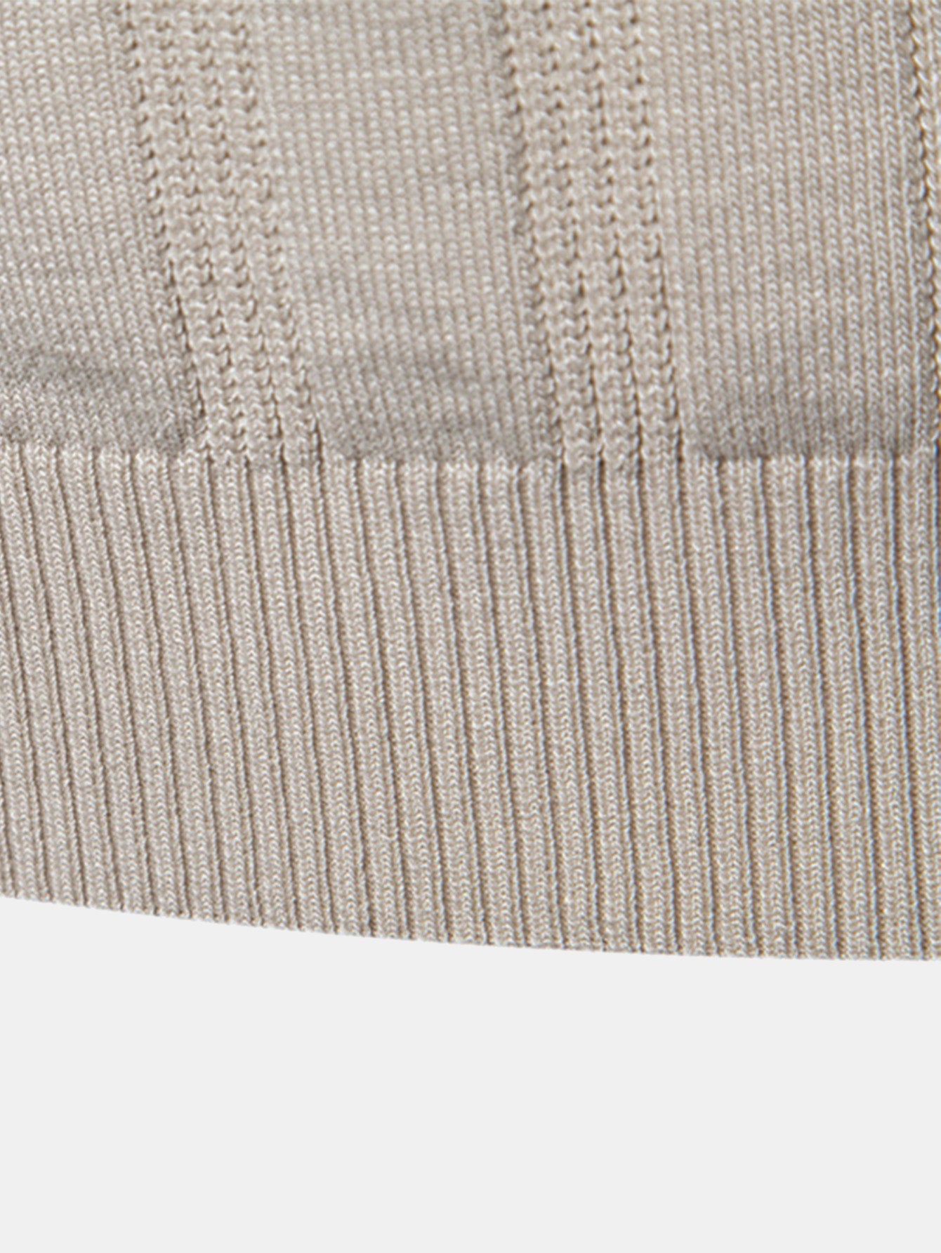 Stripe Knit Polo Shirt