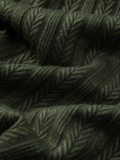 Wheat Ear Jacquard Polo Shirt