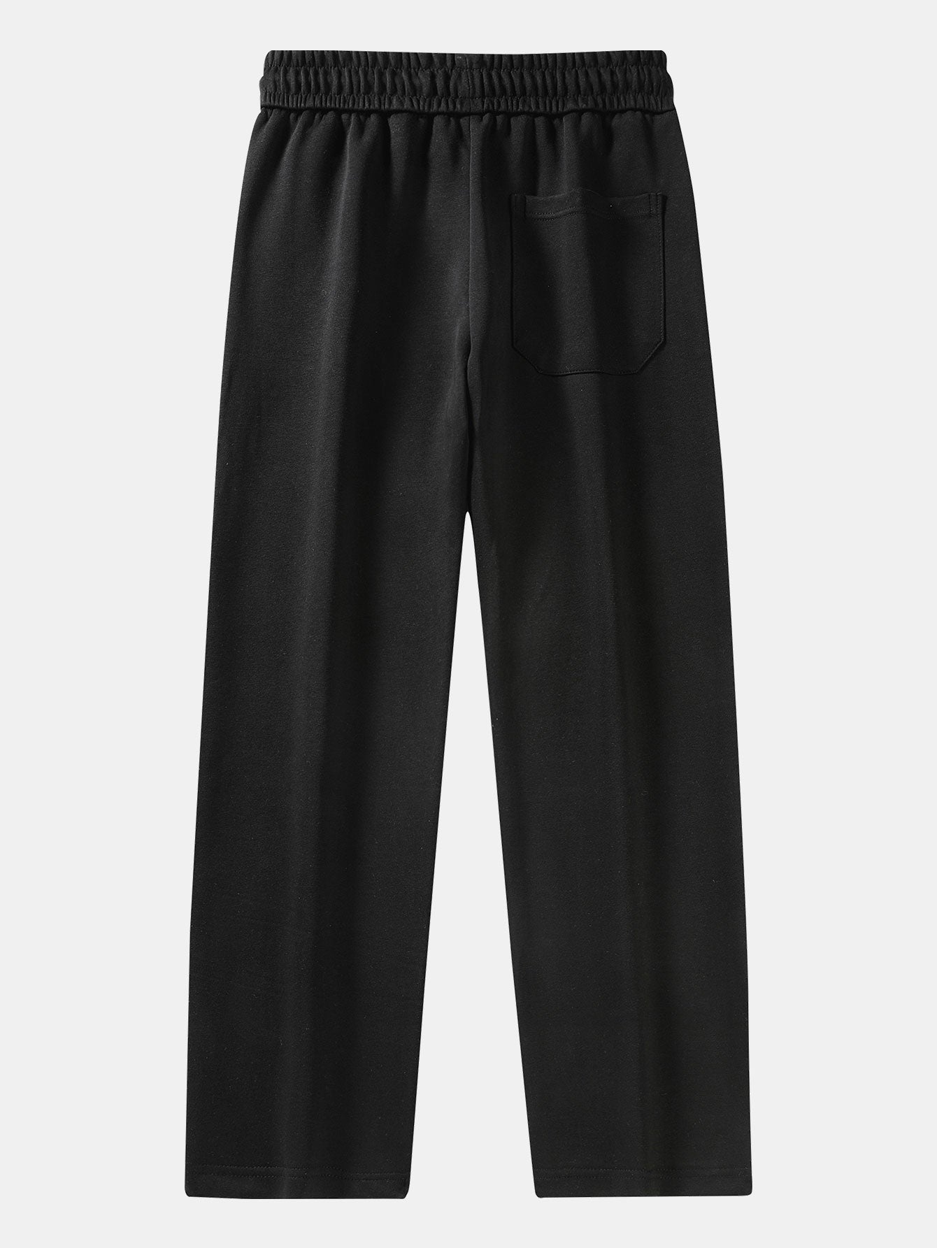 Straight Leg Pleated Pintuck Sweatpants