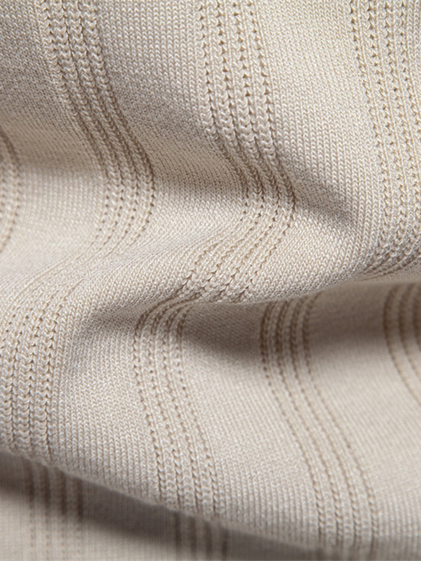 Stripe Knit Polo Shirt