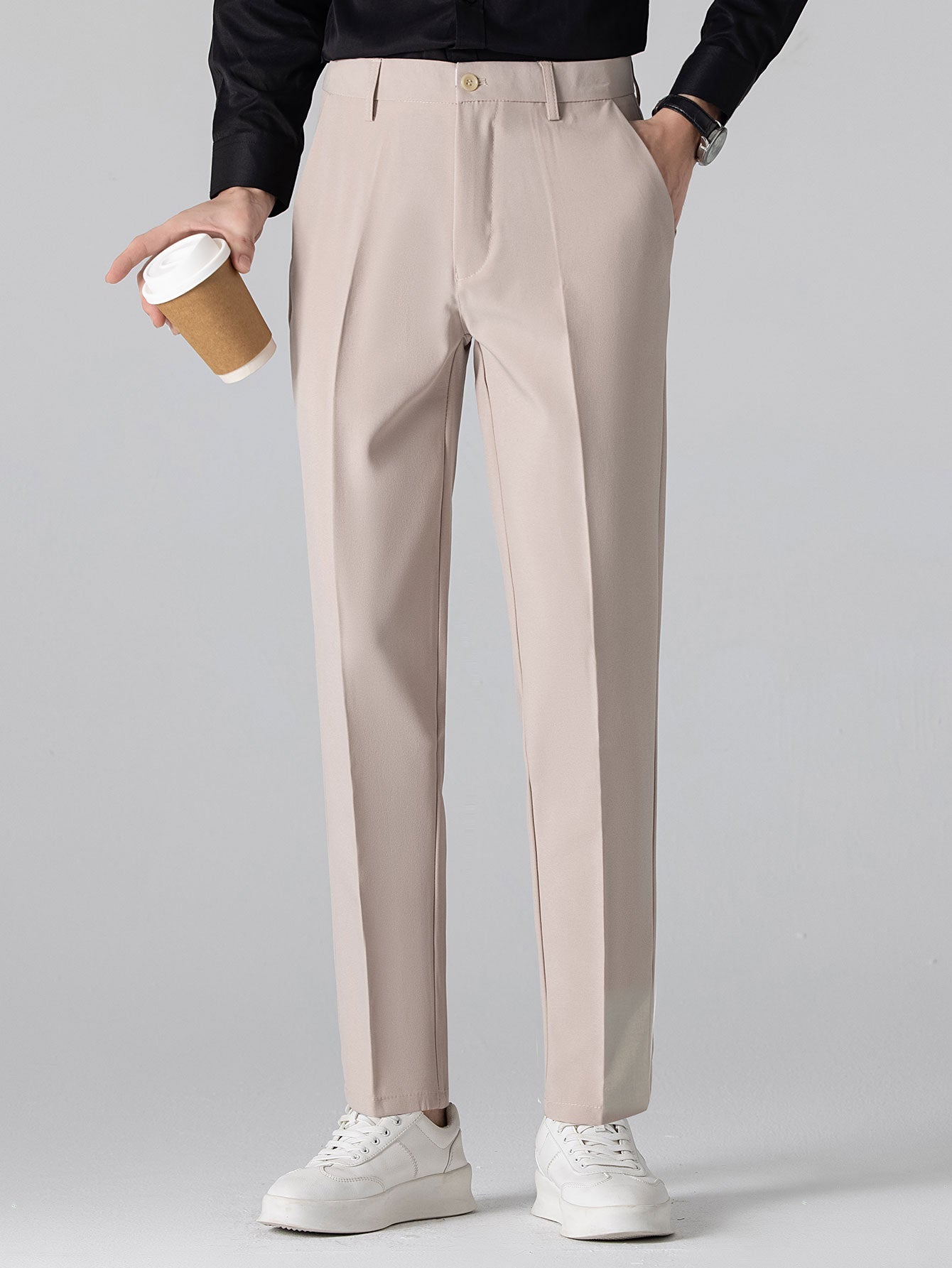 Slim Fit Tapered Trousers