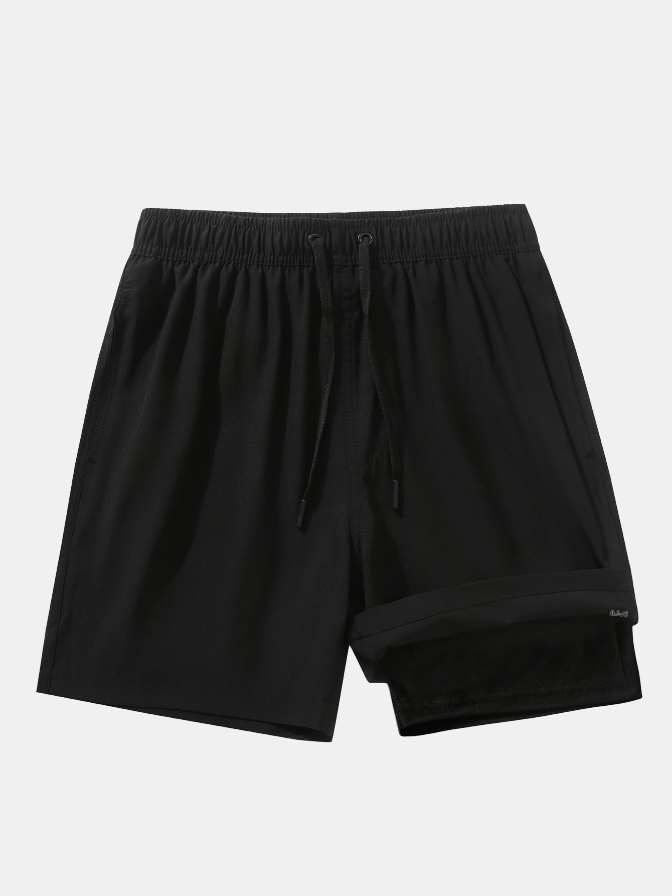 2 In 1 Drawstring Pocket Quick Dry Swim Shorts