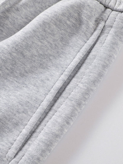 Straight Leg Pleated Pintuck Sweatpants