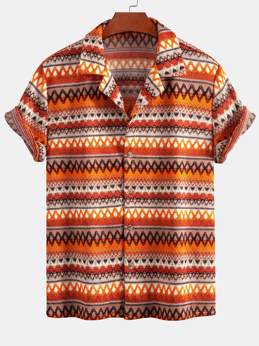Geometric Cuban Shirt