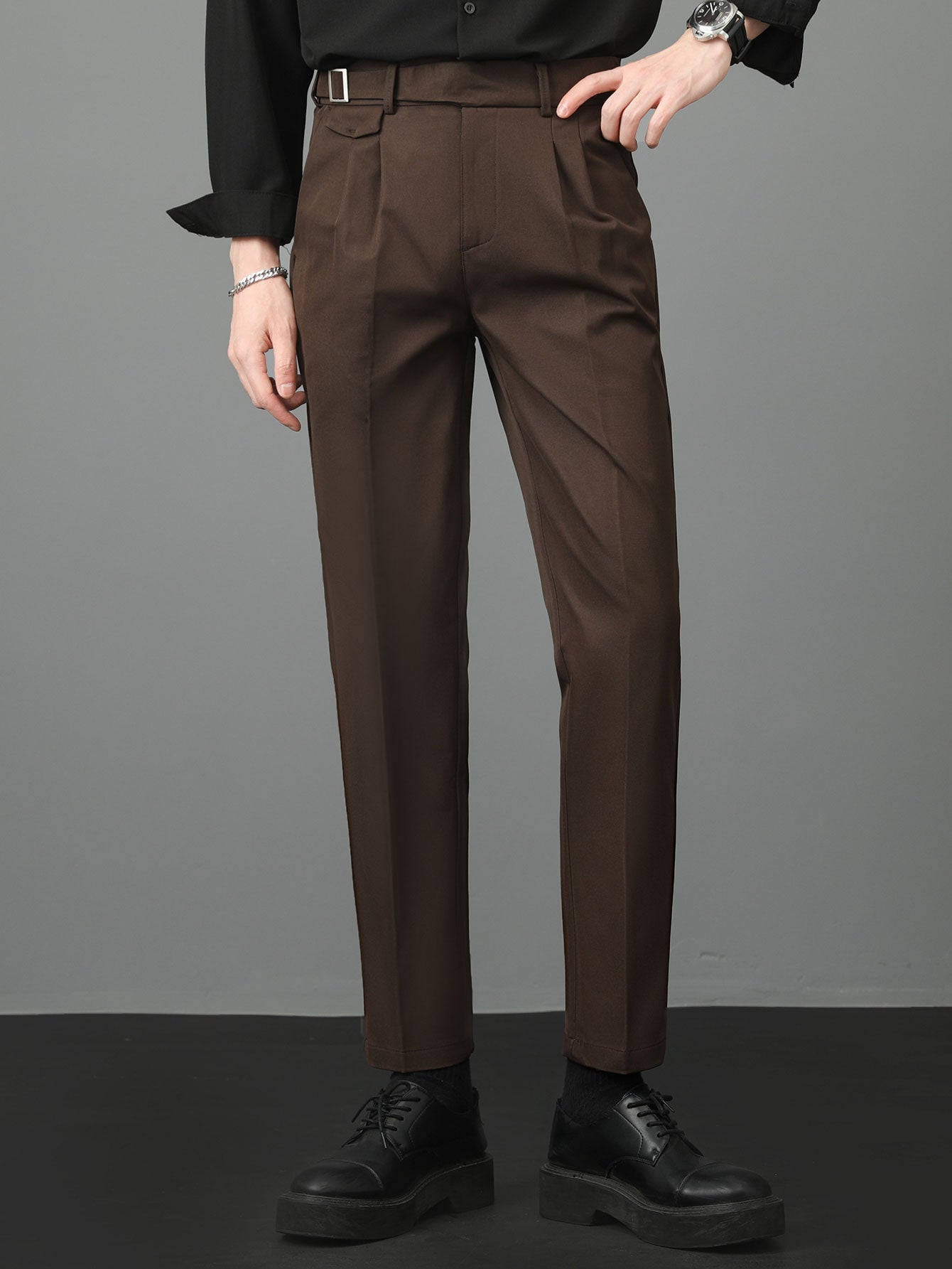 Slim Fit Tapered Trousers