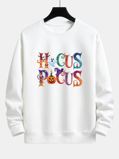 Halloween Hocus Pocus Print Relax Fit Sweatshirt