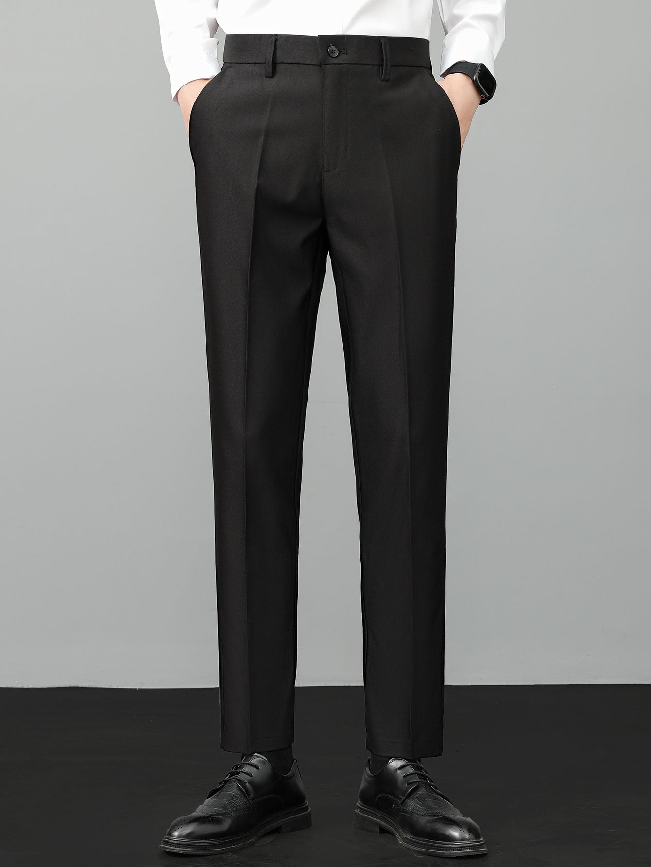 Slim Fit Tapered Trousers