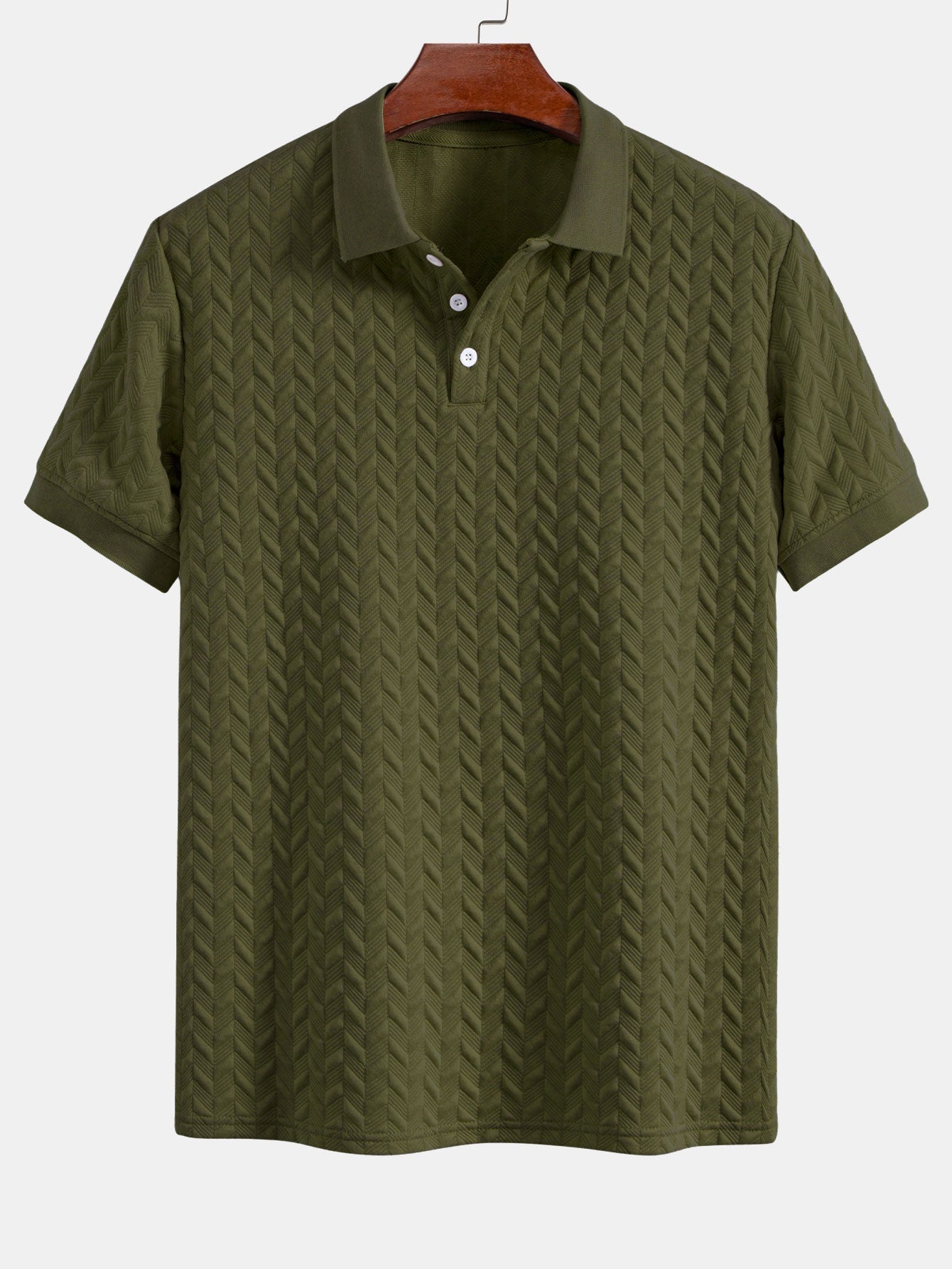 Geometric Jacquard Polo