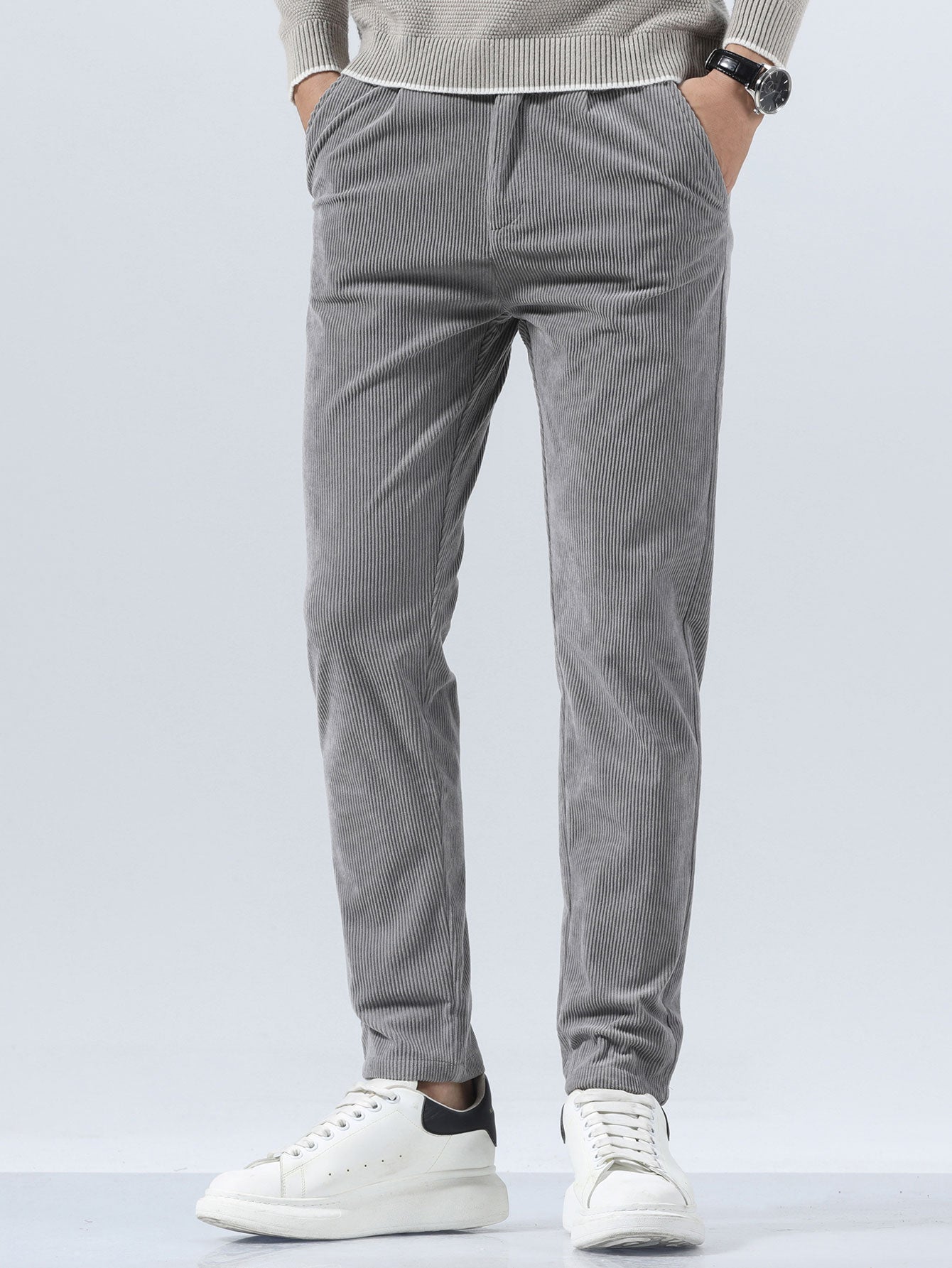 Slim Fit Corduroy Trousers