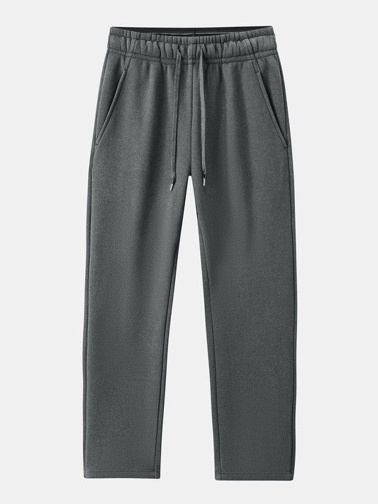 Polar Fleece Drawstring Straight Leg Pants