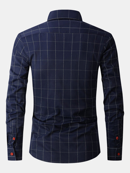 Long Sleeve Plaid Button Up Shirt