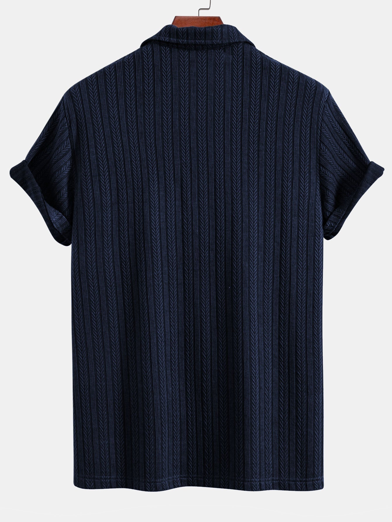 Wheat Ear Jacquard Polo Shirt