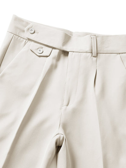 Slim Fit Tapered Cropped Trousers