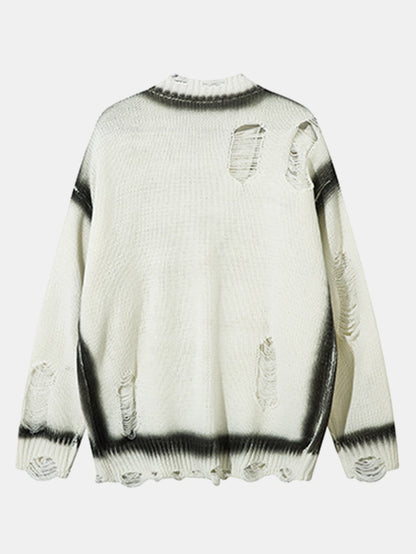 Distressed Button Up Cardigan